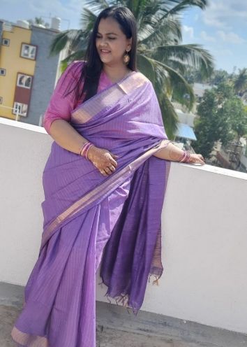 Katan Silk Sequence Saree – Indiehaat.com