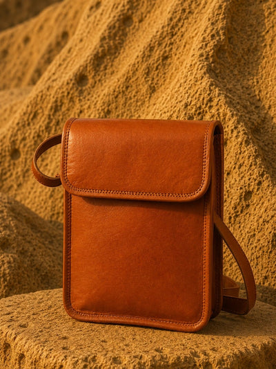 Raahi Pure Leather Sling Bag Woodland Brown