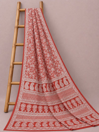 Ruhaani Georgette Chikankari Saree Sea Green