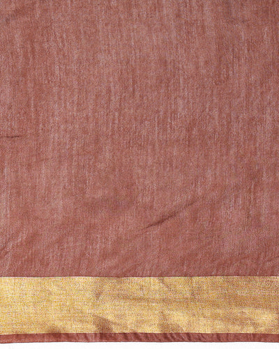 Handloom Kota Silk Unique Beige & Brown Saree