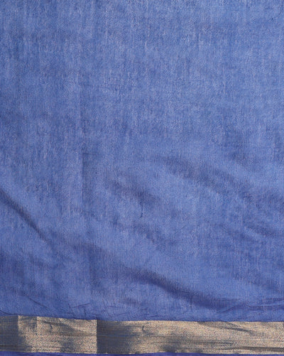 Handloom Kota Silk Joyful Beige & Blue Saree