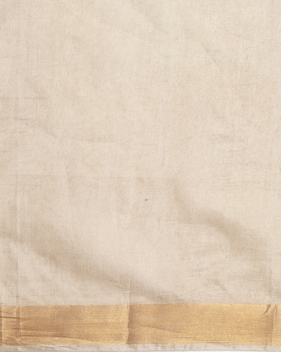 Handloom Kota Silk Joyful Beige & Blue Saree