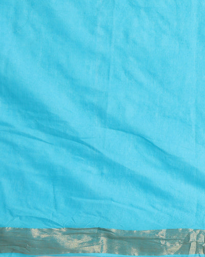 Handloom Kota Silk Poetic Beige & Blue Saree