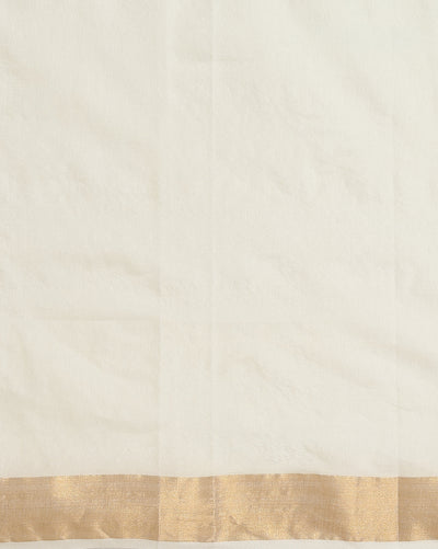 Handloom Kota Silk Poetic Beige & Blue Saree