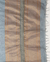 Luminous Pure Eri Tussar Silk Gray Saree