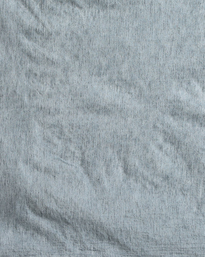 Luminous Pure Eri Tussar Silk Gray Saree