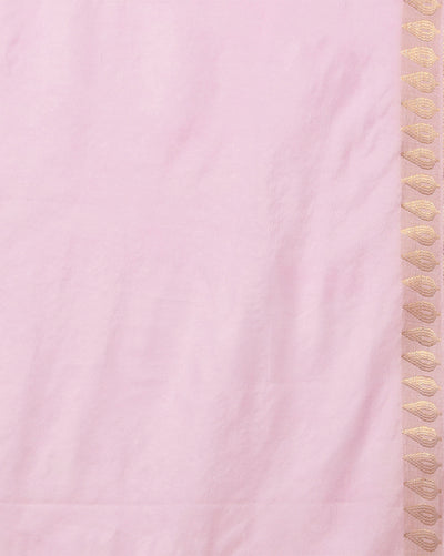 Handcrafted Colorful Kota Silk Pink Jacquard Saree