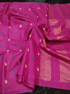 Lovable Eri Tussar Silk Embroidered Pink Saree