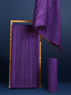 Katan Silk Resplendent Handcrafted Purple Suit