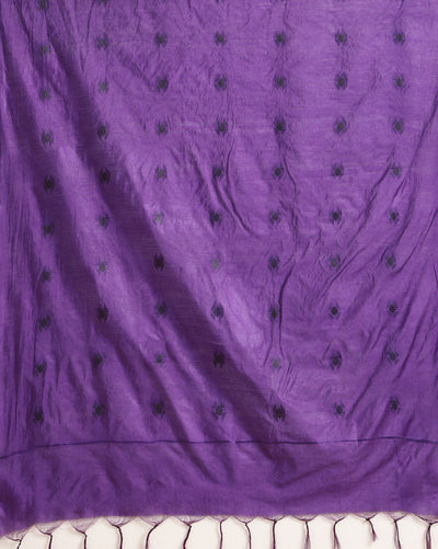 Katan Silk Resplendent Handcrafted Purple Suit