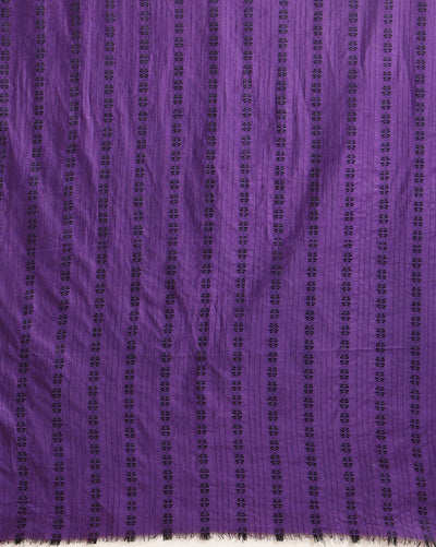 Katan Silk Resplendent Handcrafted Purple Suit