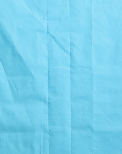 Chikenkari Kota Doria Serene Blue Suit