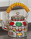 Timeless Handpainted Metal Kettle