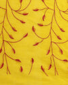 Poetic Eri Tussar Silk Embroidered Yellow Saree