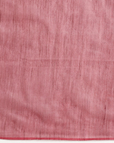 Enchanting Bansbara Tussar Silk Handloom Wine Saree