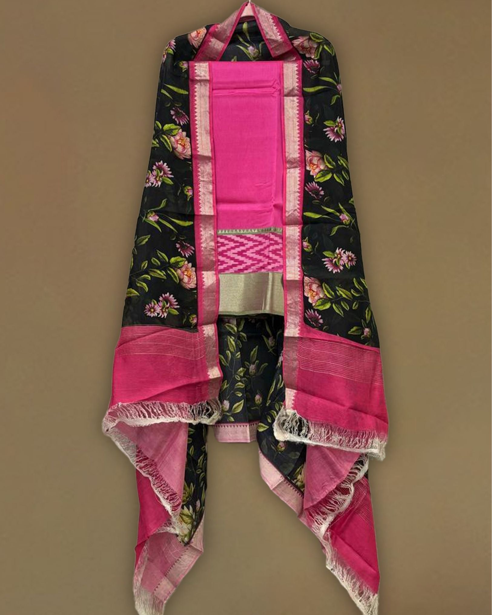 Mangalagiri pattu by cotton dress material – www.vannamayil.com