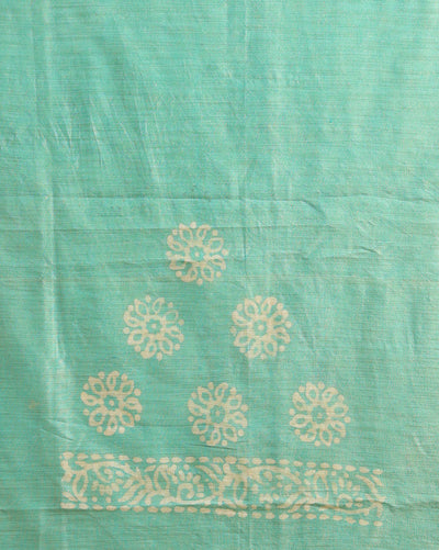 Timeless Khadi Cotton Wax Batik Hand Dyed Blue Suit (T+B+D)