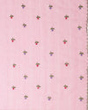 Kota Doria Chic Pink Saree Allover Embroidery Handcrafted