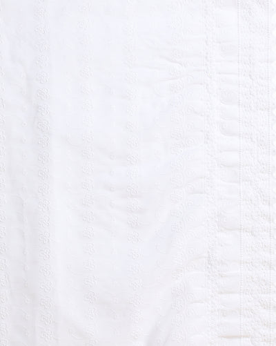 Embroidered Lively Kota Doria White Suit (Top+Dupatta+Bottom)