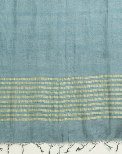 Katan Silk Melodic Handcrafted Gray Suit (T+B+D)