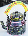 Delicate Handpainted Metal Kettle