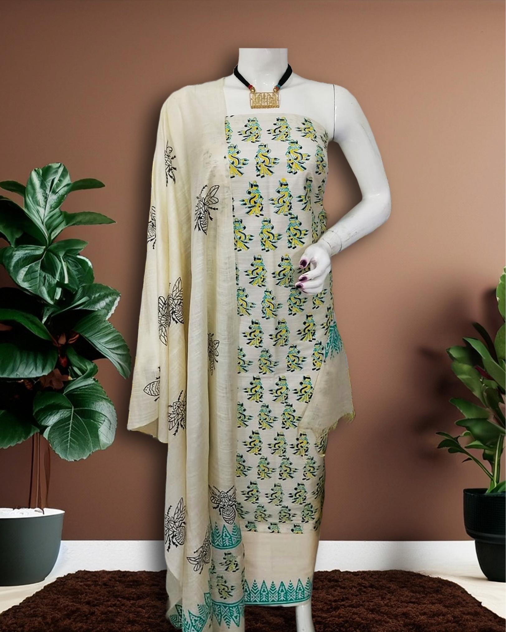 Printed Mix Cotton Ladies Suit A- 1430 at Rs.2970/Piece in kolkata offer by  Bhadani Export Incorporation