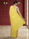 Silkmark Ghicha Tussar Effulgent Yellow Saree