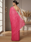 Silkmark Ghicha Tussar Eclipsing Pink Saree