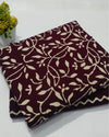 Indiehaat | Blockprinted Cotton Suit (Top & Bottom) Maroon