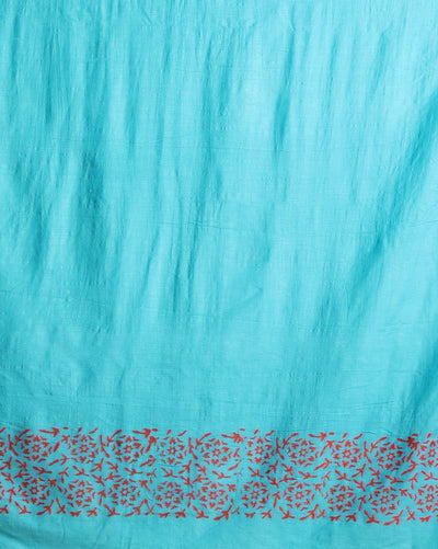 Katan Silk Timeless Blockprint Red Suit