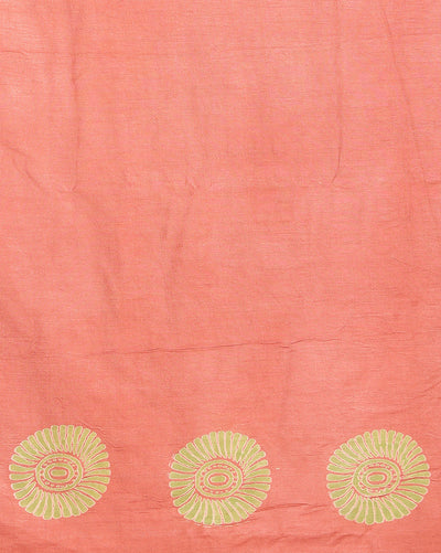 Katan Silk Melodic Blockprint Green Suit