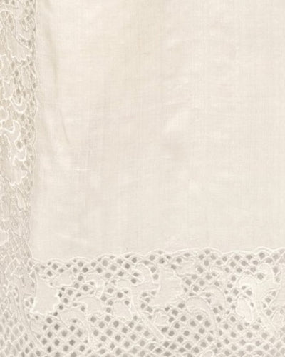 Silkmark Certified Melodic Pure Tussar Cutwork Beige Saree