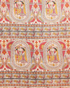 Stunning Katan Silk Madhubani Beige Suit
