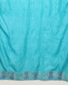 Silkmark Certified Lively Pure Tussar Cutwork Blue Saree