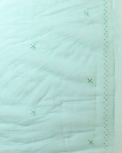 Embroidered Splendid Kota Doria Suit (Top+Dupatta)