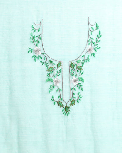 Embroidered Splendid Kota Doria Suit (Top+Dupatta)