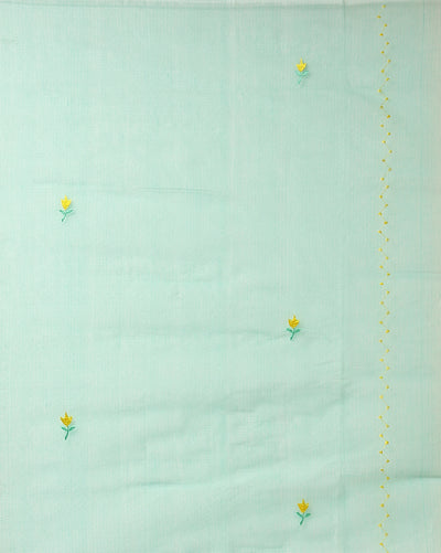 Embroidered Tranquil Kota Doria Suit (Top+Dupatta)