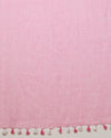 Magnificent Pure Linen Saree Hand Embroidered Pink
