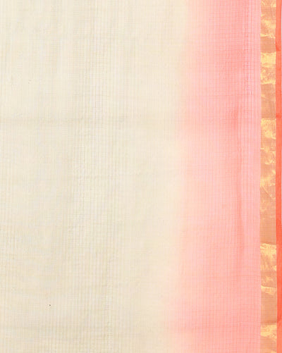 Gurkha Brown Pure Silk Kota Doria Handdyed Saree