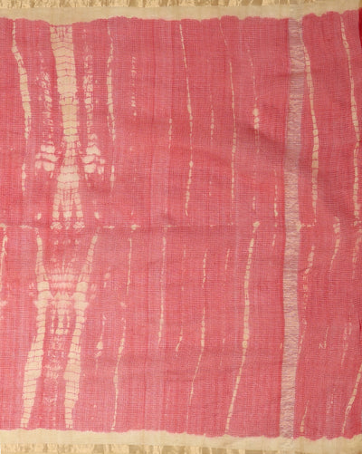 Pure Silk Kota Doria Tye-Dye Sarees Red