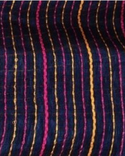 Thoughtful Pure Linen Kantha Work Saree Resolution Blue