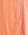 Embroidered Kota Doria Suit Orange (Top+Dupatta+Bottom)