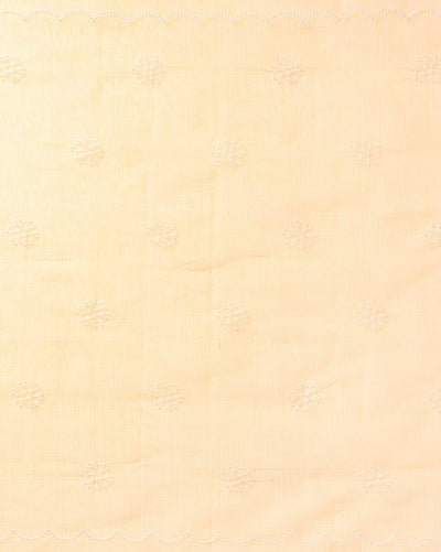 Embroidered Dreamy Kota Doria Suit Orange (Top+Dupatta+Bottom)