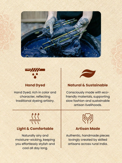 Intricate Pure Tissue Linen Handdyed Saree