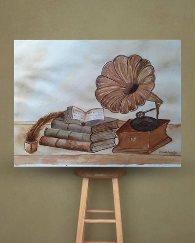 Handmade Aromatic Hand-Painted Coffee Powder (Nostalgic)