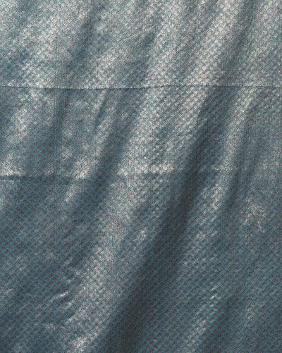 Silkmark Certified Tussar Moonga Banarasi Silk Saree Blue Color with running blouse-Indiehaat