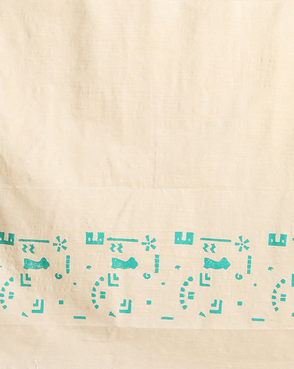 Katan Silk Sparkling Blockprint Gray Suit