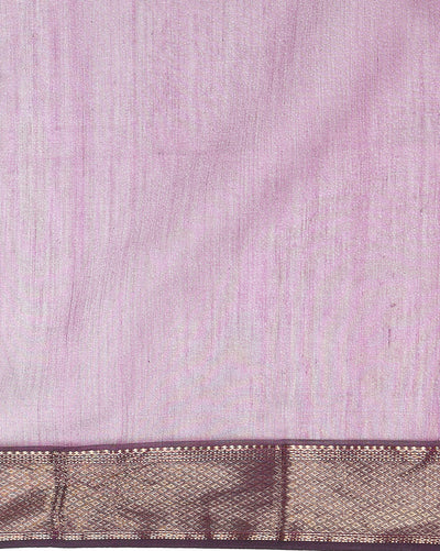 Lively Maheshwari Pure Silk Butta Body Purple Saree