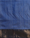 Lucid Maheshwari Pure Silk Butta Body Blue Saree