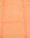 Pitta Handwork Pure Silk Kota Doria Saree Peach